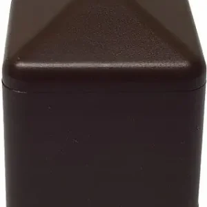 Wysoka jakość Nasadka zewnętrzna kwadratowa 50x50 2szt brązowa